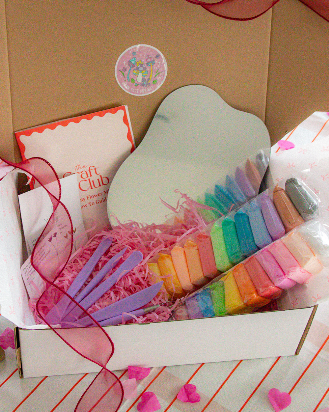 Clay Flower Mirror Kit