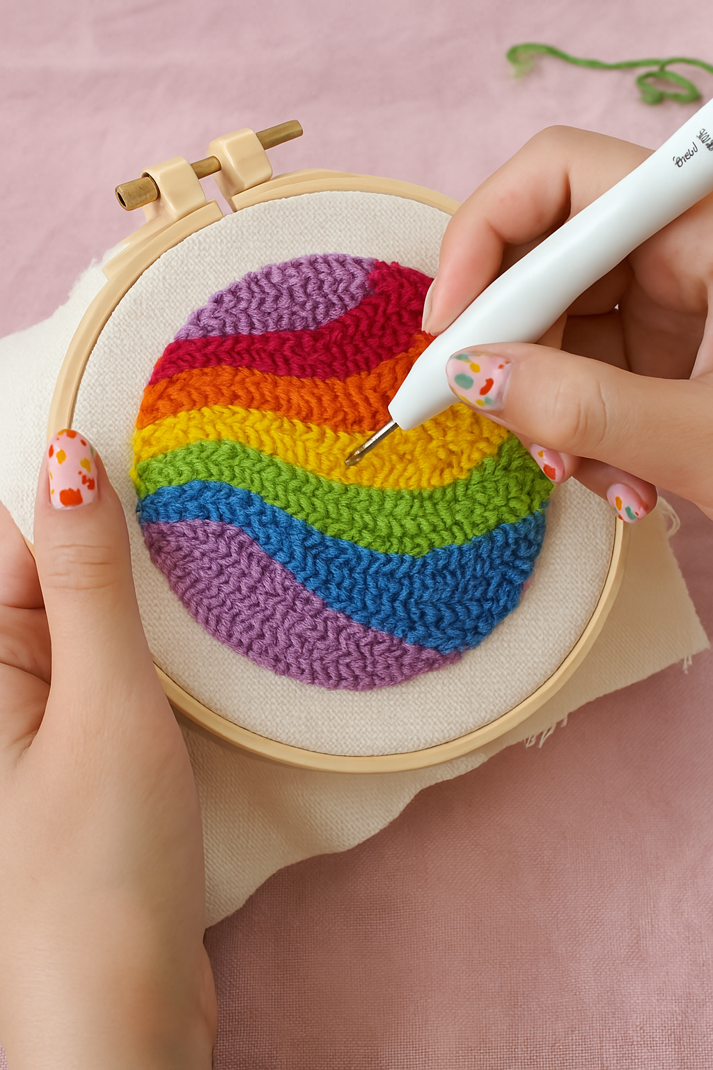 DIY Punch Needle Kit: Coasters