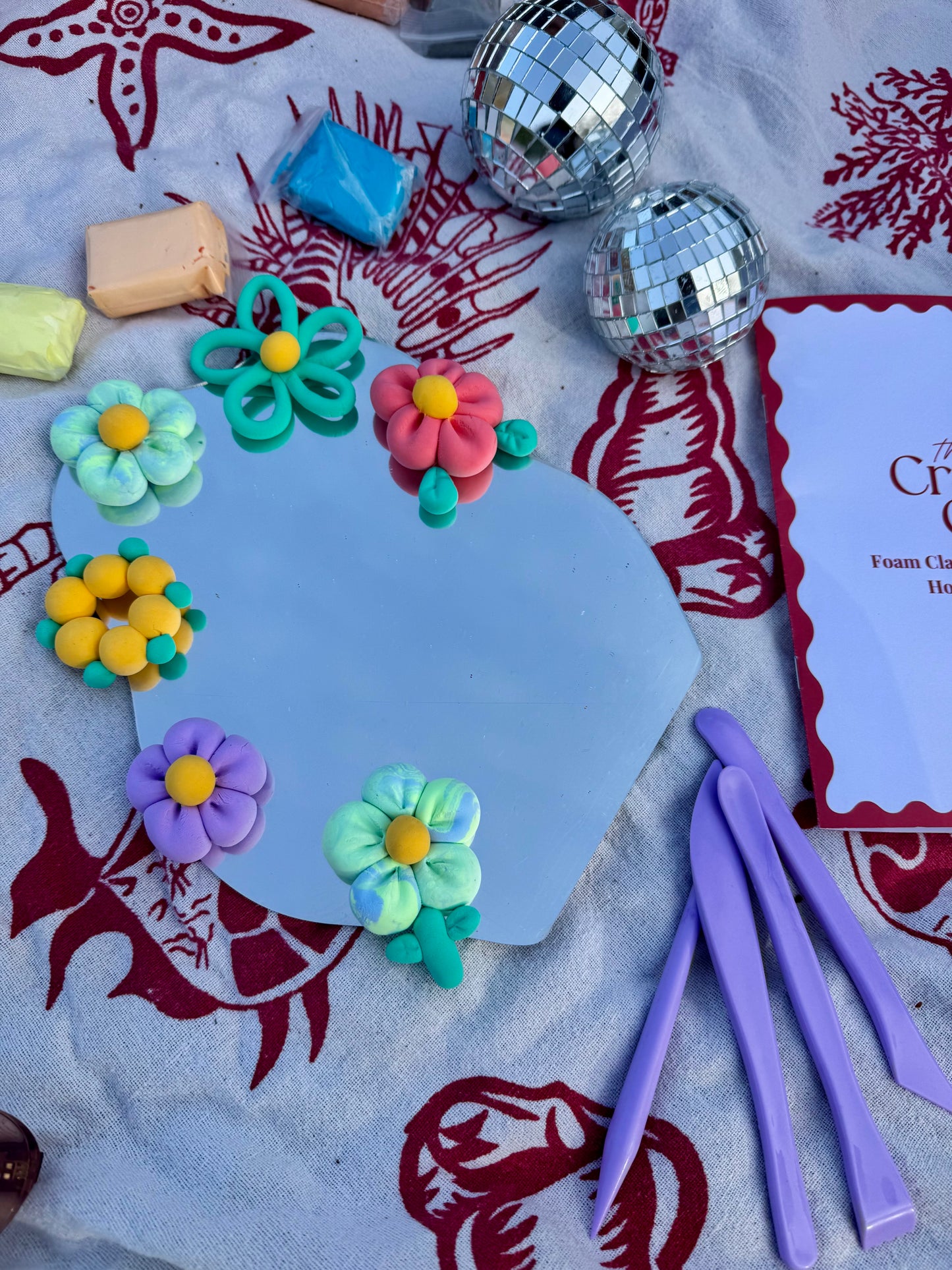 Clay Flower Mirror Kit