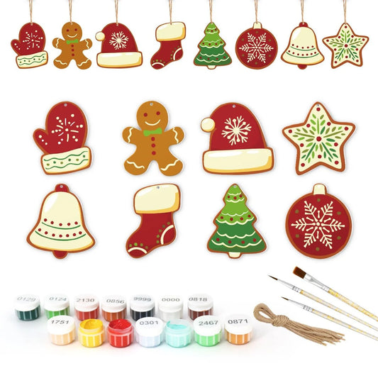 NEW: DIY paint by number - Christmas ornaments